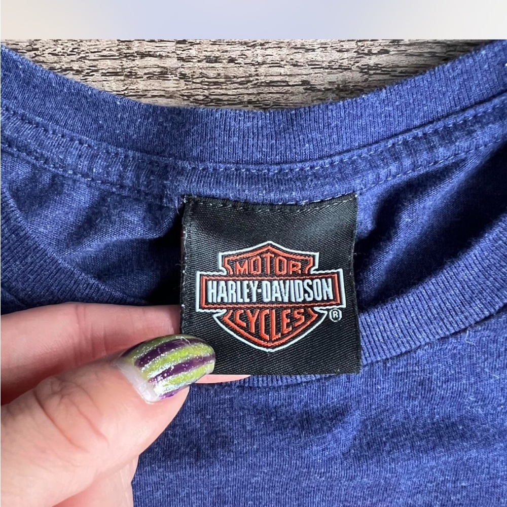Harley-Davidson Deep Blue Tee - Picture 2 of 4